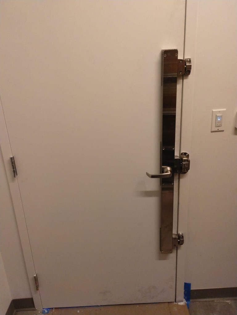Latch guard installation Charleston commercial locksmith